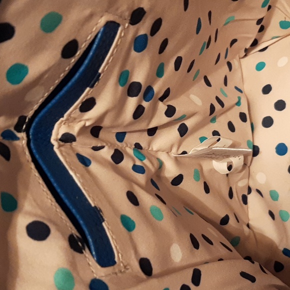 Thirty-One Darling Cobalt Petal Punch Style Setter Tote NWT - Picture 7 of 7